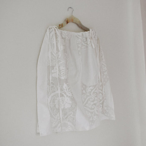 Falda Rosas Deshilado