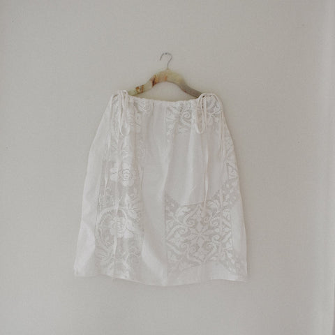 Falda Rosas Deshilado