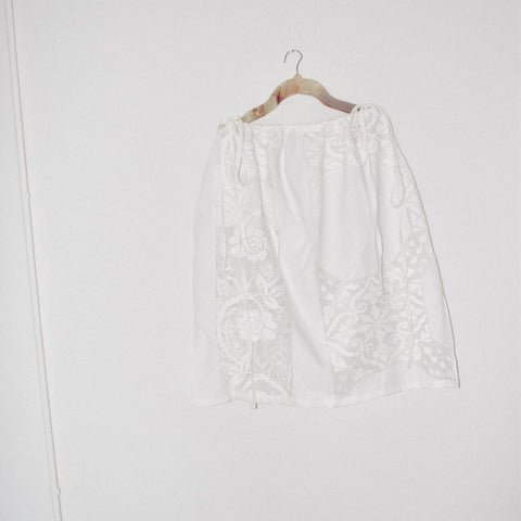 Falda Rosas Deshilado