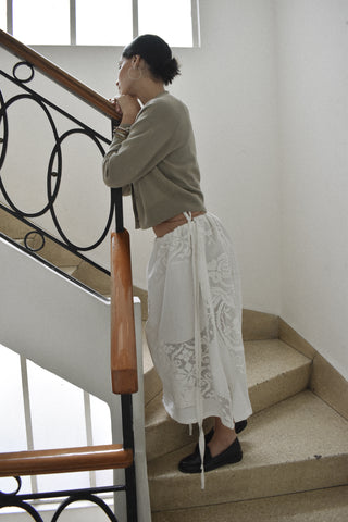 Falda Rosas Deshilado