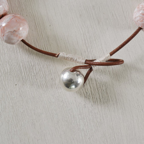 Pink Marble Necklace