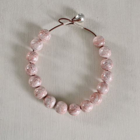 Pink Marble Necklace