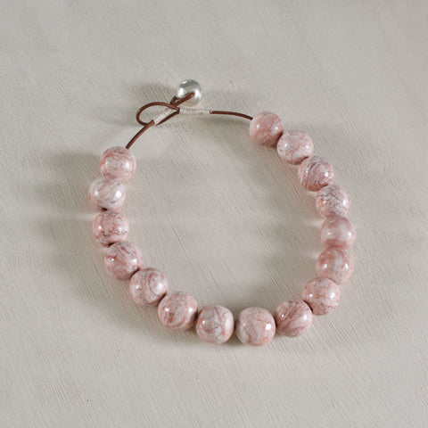 Pink Marble Necklace