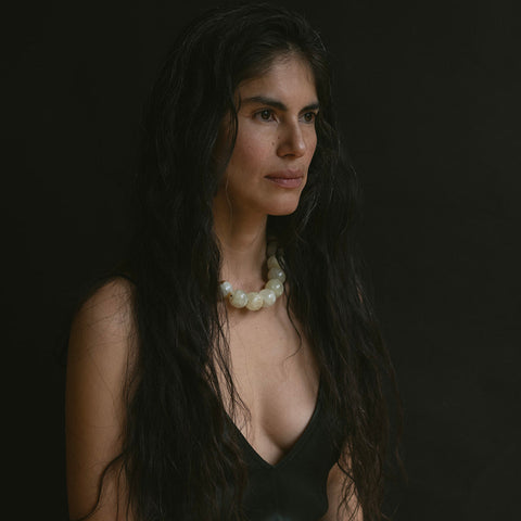 Green Onyx Peto Necklace