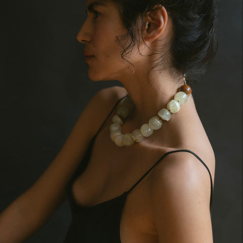 Green Onyx Peto Necklace