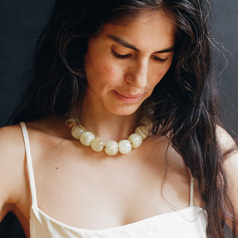 Green Onyx Peto Necklace